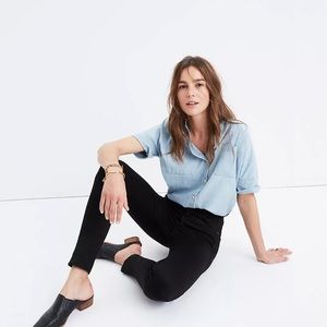 Madewell 10" high-rise skinny jeans in carbondale wash
size petite 26